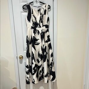 Elegant Black and White Women's Dress